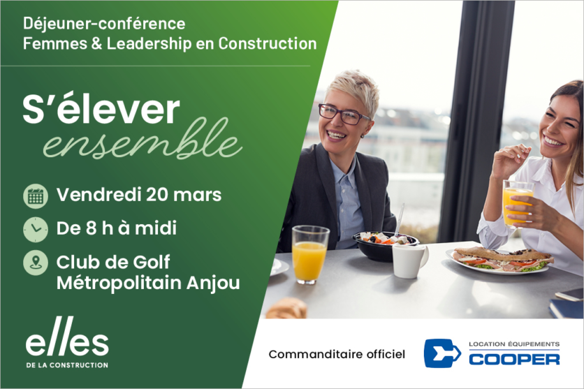 Déjeuner-conférence Femmes & Leadership en Construction « S’élever Ensemble »