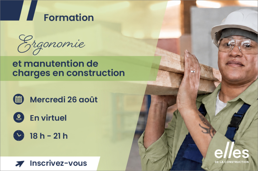 Formation « Ergonomie et manutention de charges en construction »